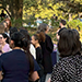 Guests at outdoor reception